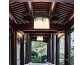 Outdoor pendant light waterproof new chinese garden light